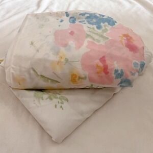 Vintage Full Size sheet Set‎ watercolor Floral Sears Perma Prest